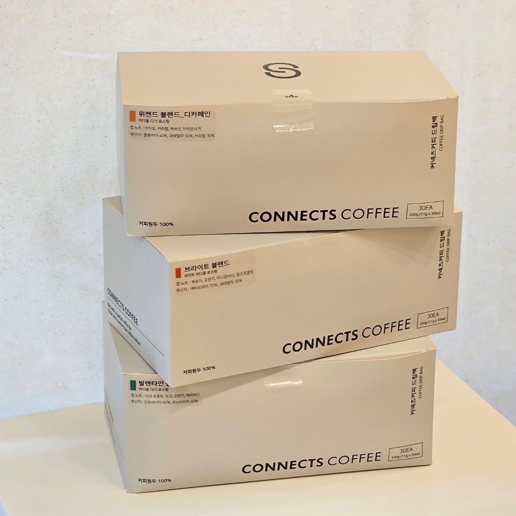커넥츠커피 드립백 11g x 30개 세트 (고소 산뜻 디카페인) - 상세 이미지 3