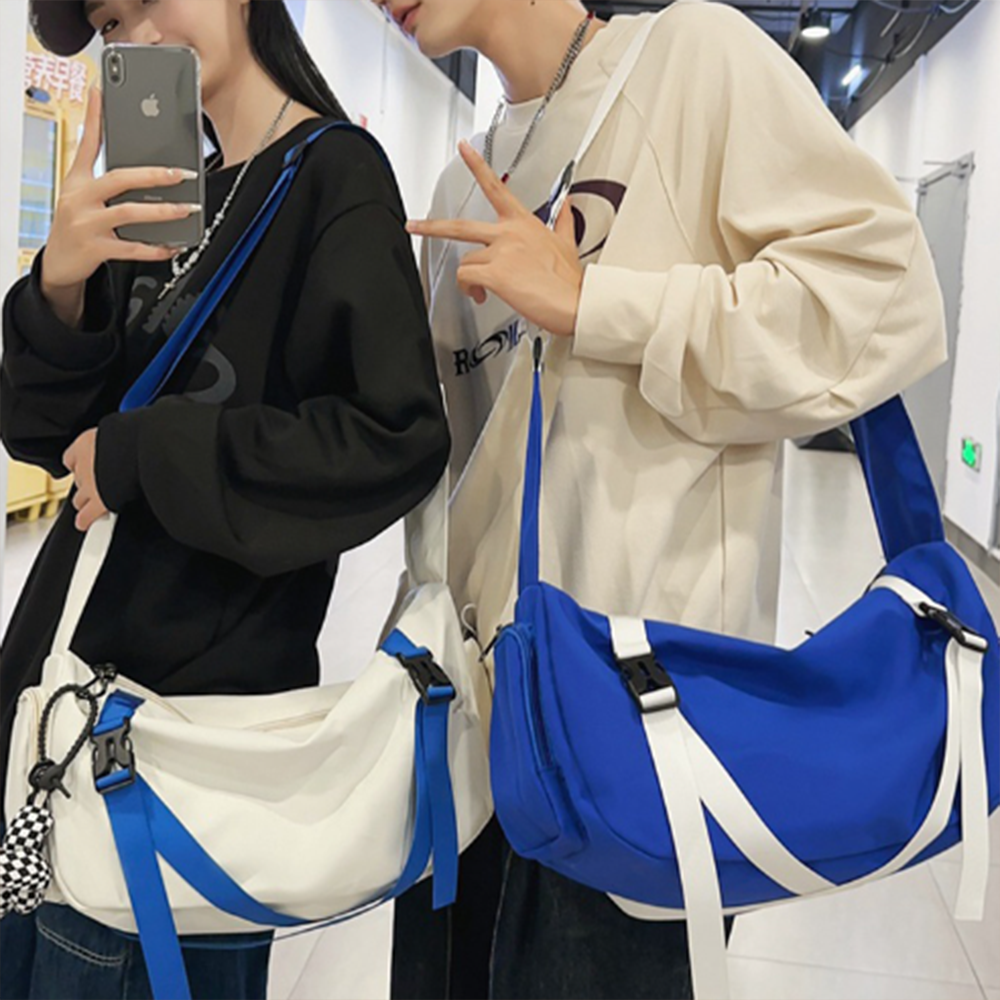 메신저백 남성 가방 크로스백 남자 옆으로 매는 학생 여행용 여행 커플 캐쥬얼 대학생 큰 - 상품 이미지