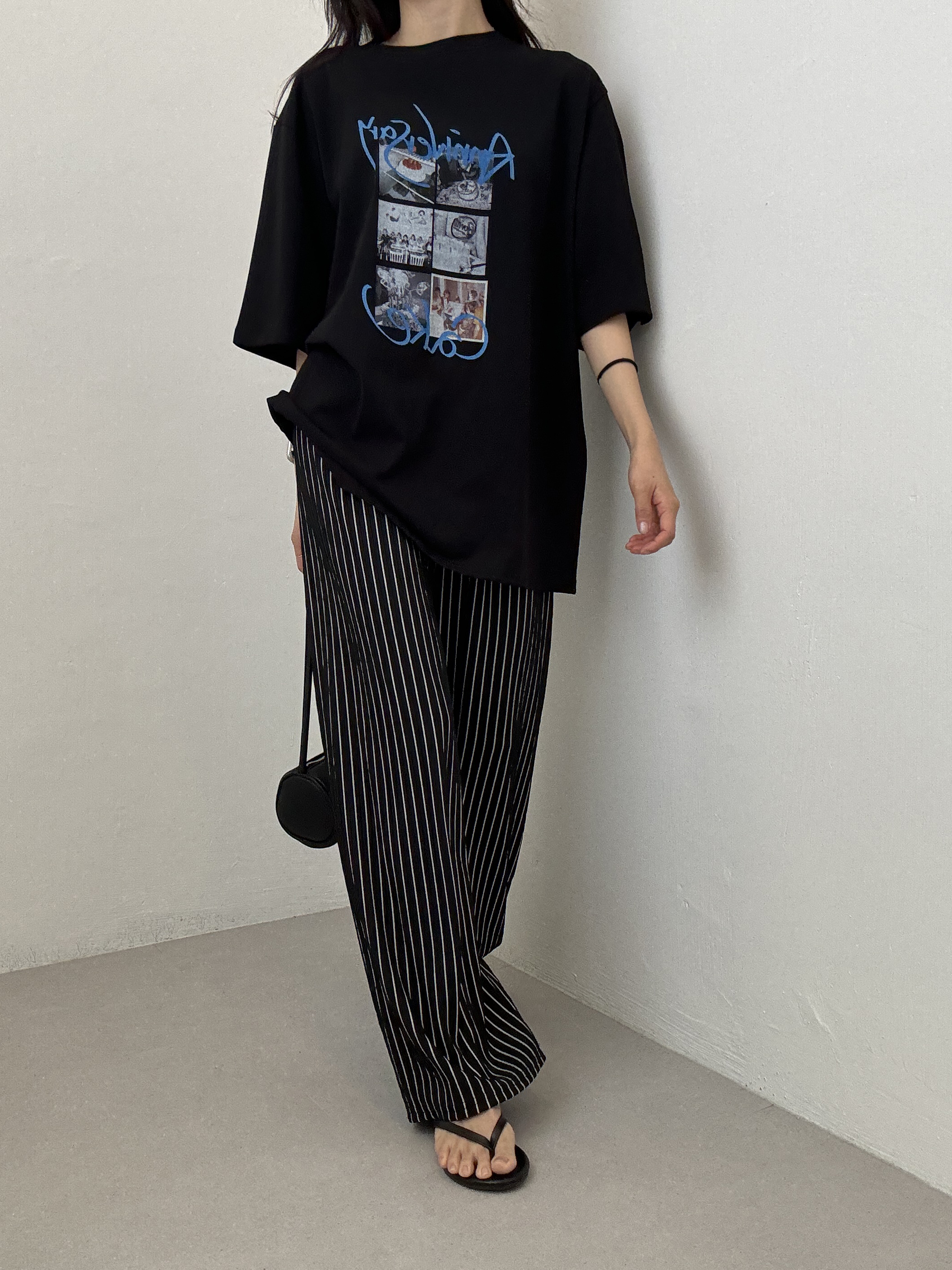 1+1 스트라이프 일자 밴딩 팬츠 4color 상세 이미지 7