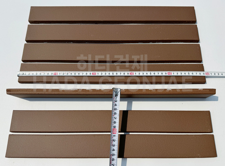 테라코타 점토롱타일 490x53x14T 브라운 / 하다건재