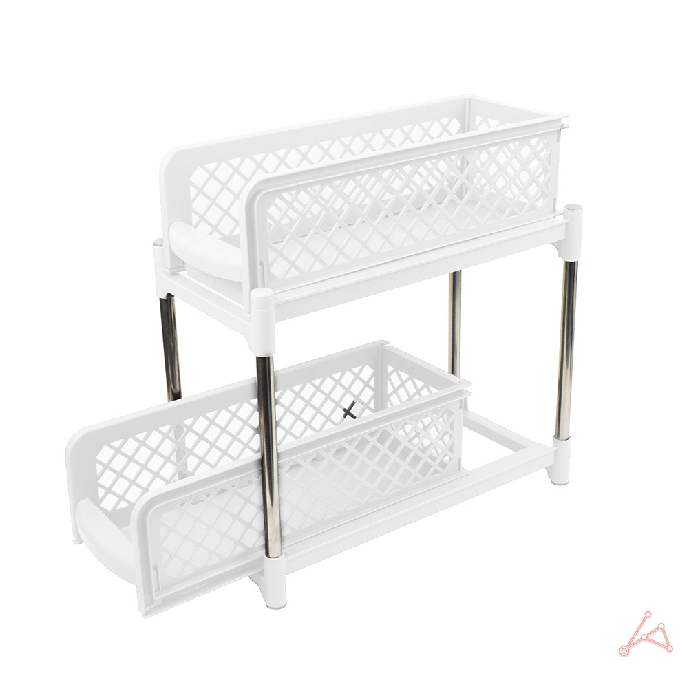 2단 틈새수납선반 사무실 다용도 슬림수납장 세탁실 세제선반