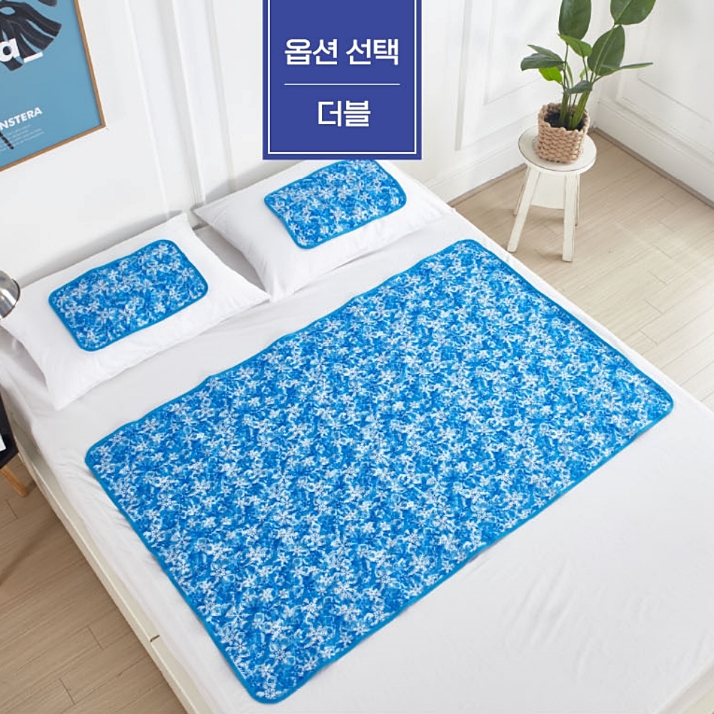 한일의료기 아이스 쿨매트 국내생산 냉감 여름 쿨링 매트리스 친환경 쿨젤 패드 싱글+베개