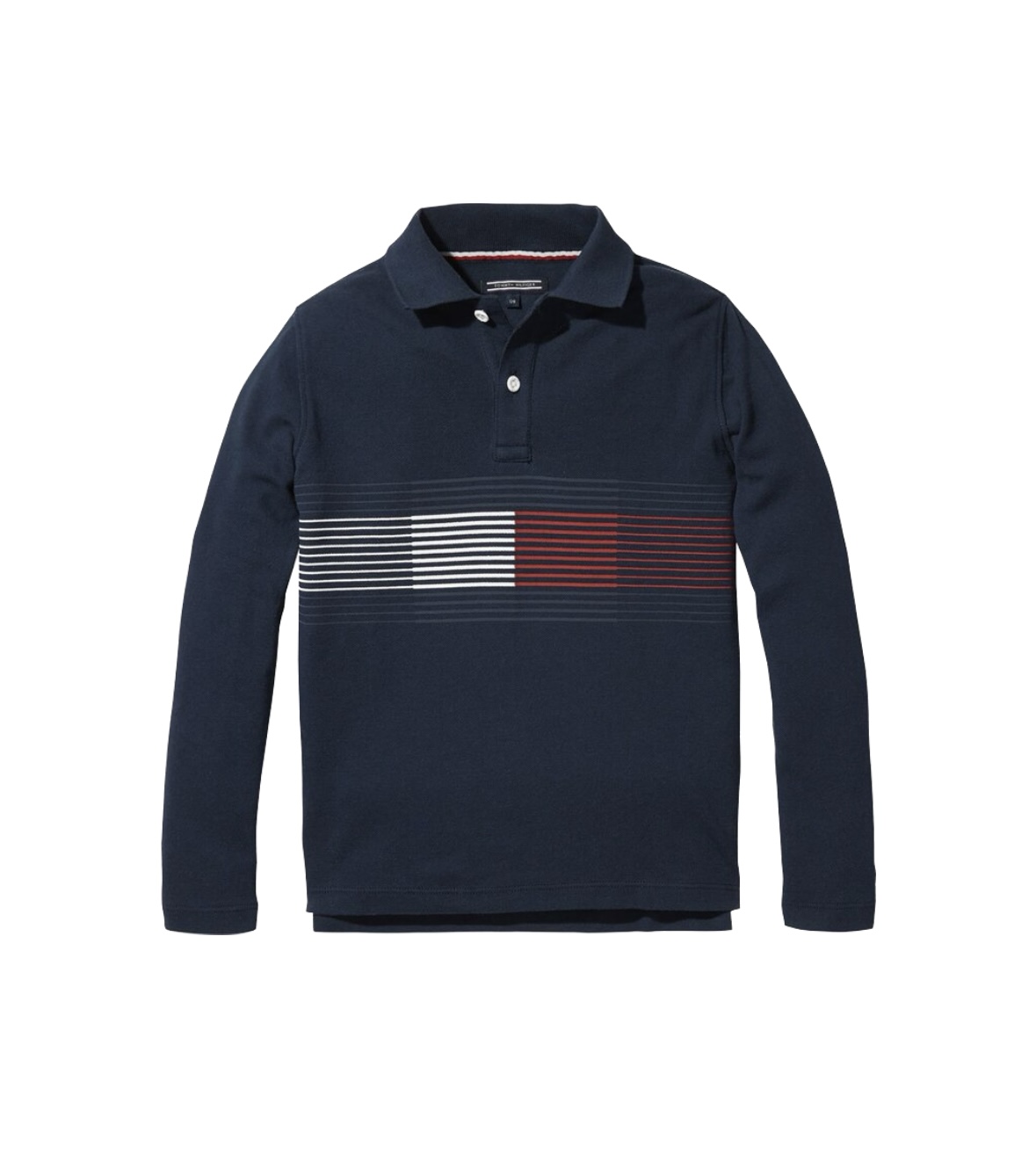 TOMMY HILFIGER 타미힐피거 키즈 블랙 폴로 카라 티셔츠 KB0KB04329 - 상품 이미지