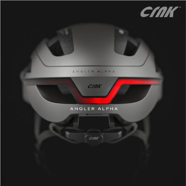 CRNK 크랭크 앵글러알파 스마트 자전거헬멧 경량 LED 아시안핏 블루투스