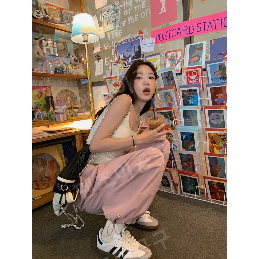 사장님귀는당나귀귀 258회 박기량 핑크 조거 팬츠 카고 루즈한 의상 옷 패션 - 상세 이미지 2