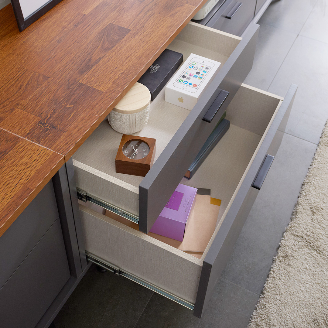 티크 1800 2단 거실장