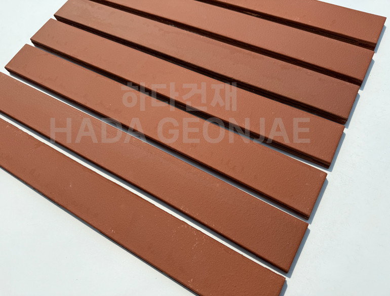 테라코타 점토롱타일 490x53x14T 레드 / 하다건재