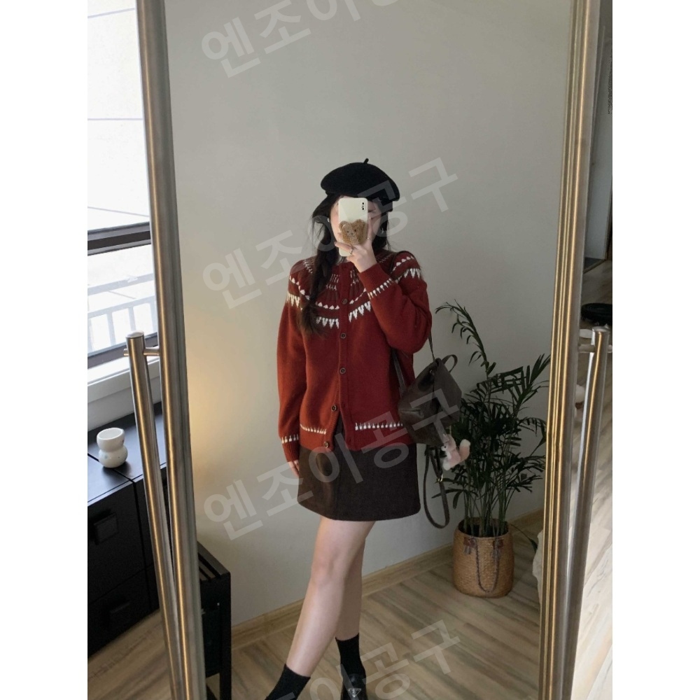 함부로 대해줘 3회 이유영 김홍도 니트 가디건 아가일 봄 의상 옷 패션 - 상세 이미지 4