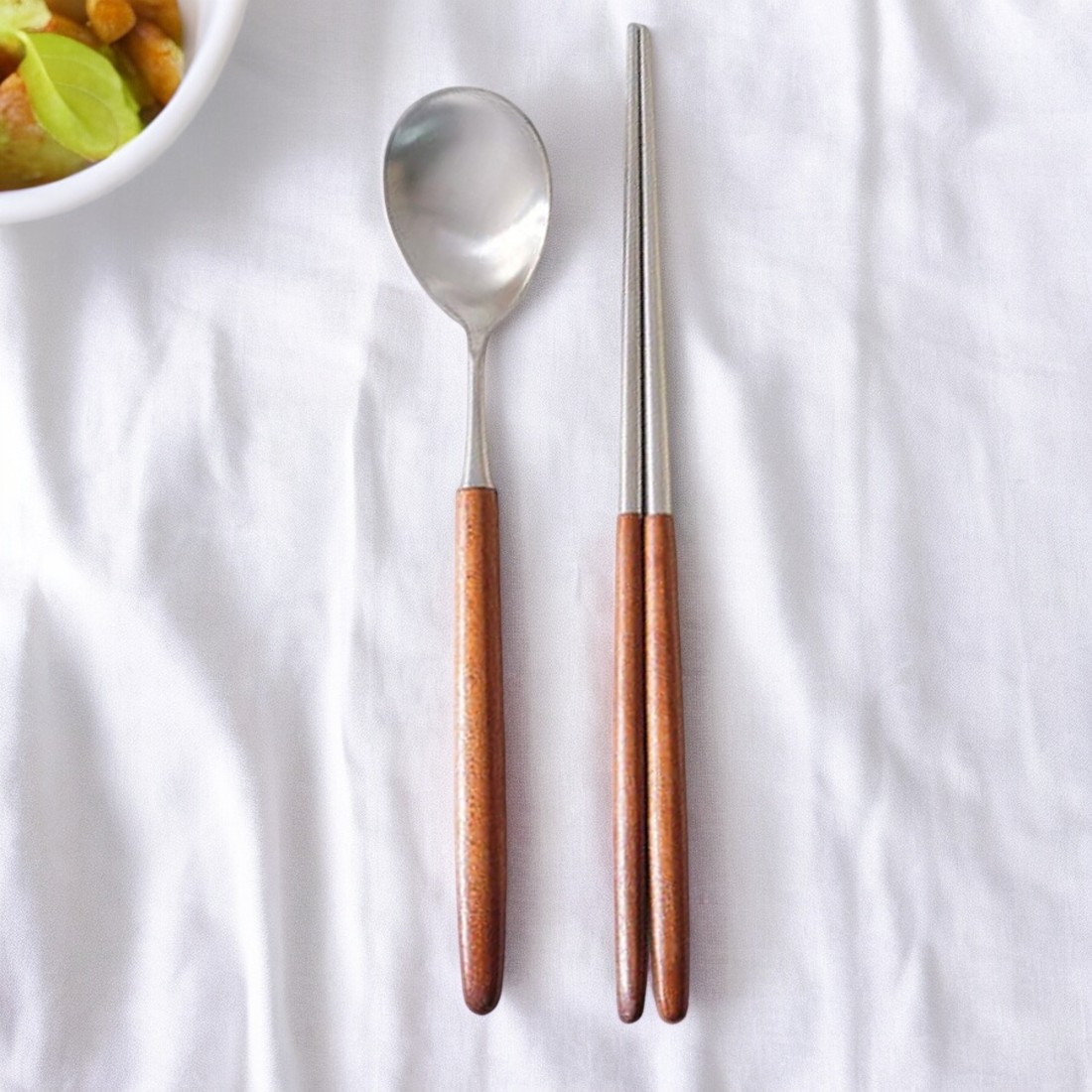 슈테른 하드메이플 옻칠 나무 수저세트 부부 한식 우드 숟가락 젓가락