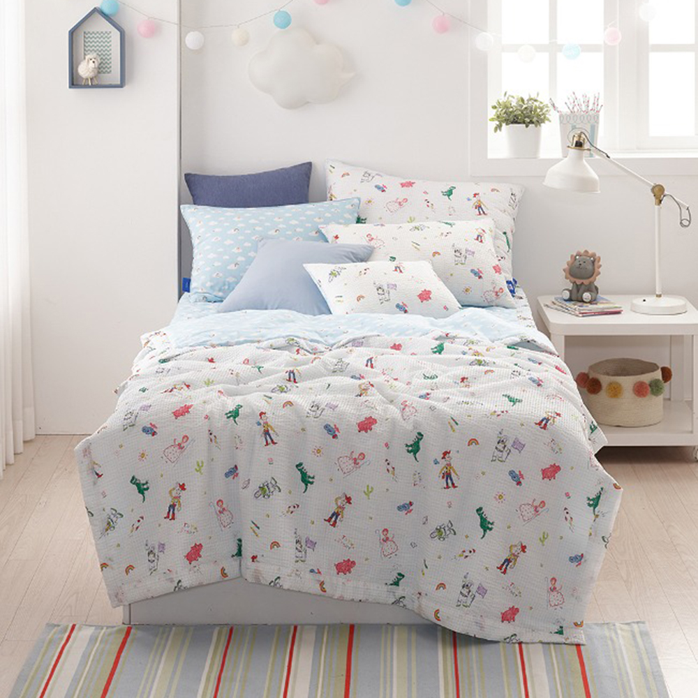 레노마 홈 디즈니 스케치 모플 시원한 여름이불SS 먼지없는 알러지케어 토이스토리 이불