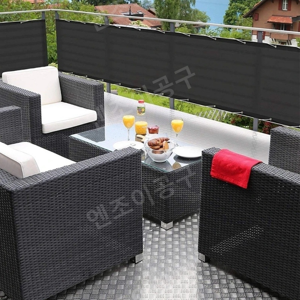 발코니 네트 펜스 정원 천 가림막 울타리 발코니 사생활 보호 자외선 차단막