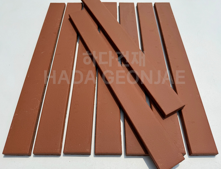 테라코타 점토롱타일 490x53x14T 레드 / 하다건재