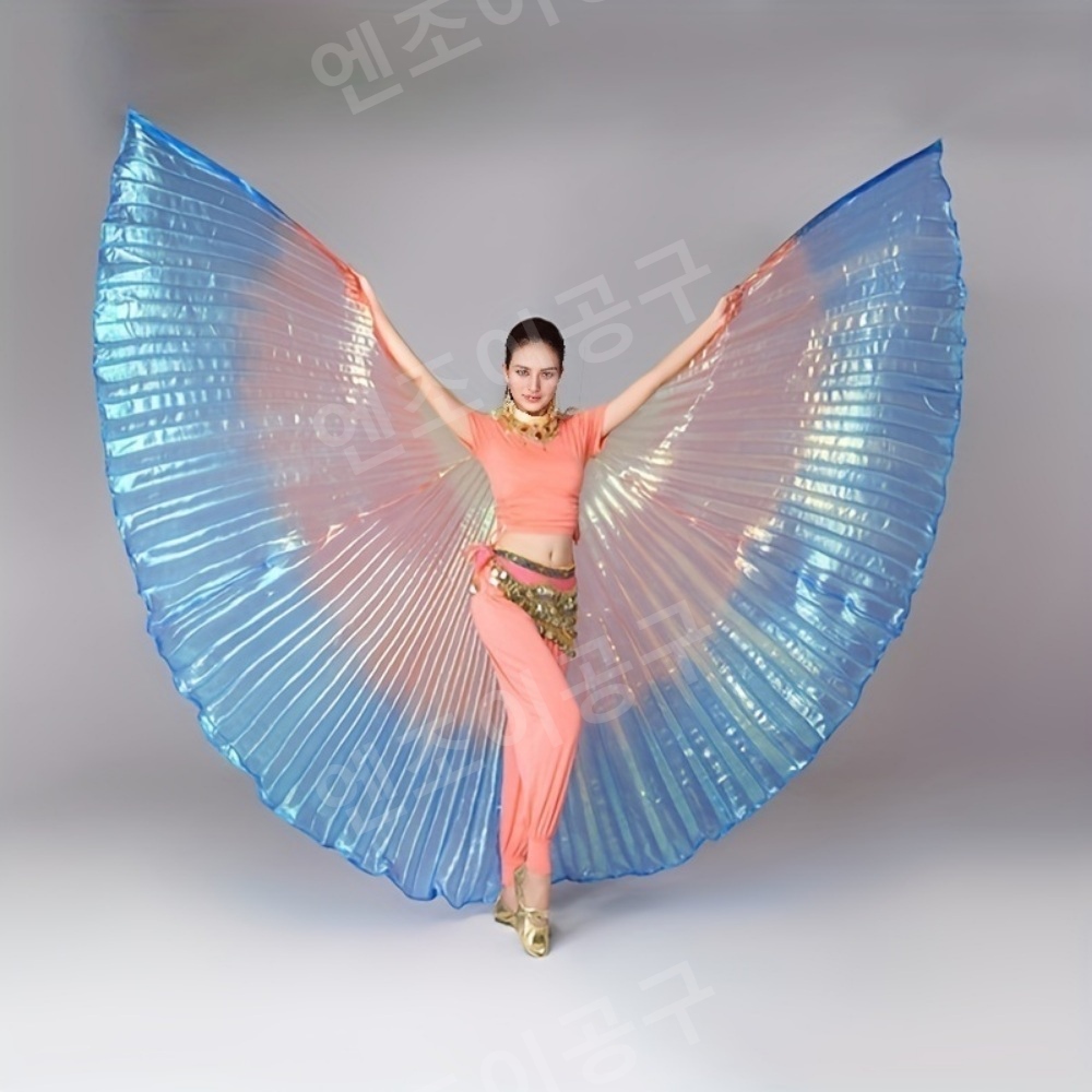 벨리 댄스 날개 오프닝 윙 반투명 액세서리 스틱 - 상품 이미지