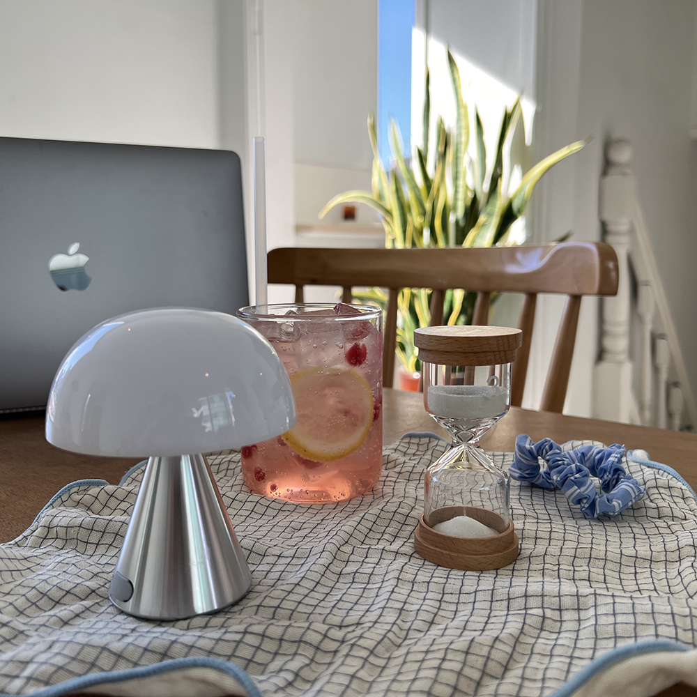 [강화유리] 시간별 3분 양치 타이머 모래멍 우드 모래시계