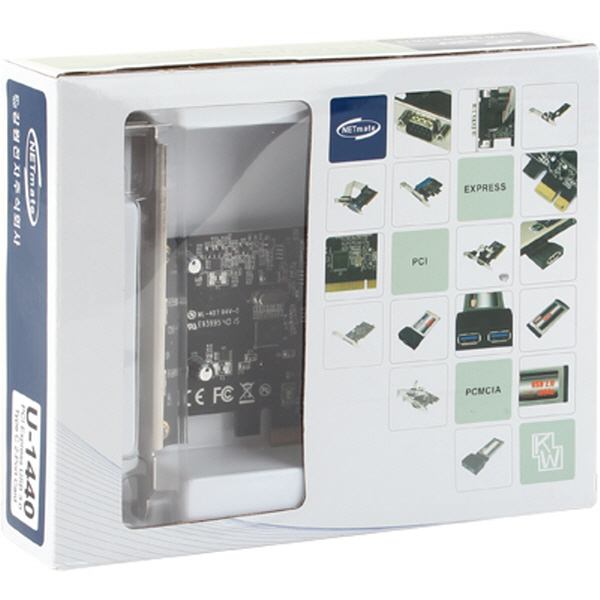 강원전자 넷메이트 USB3.1 Gen1 2포트 PCI Express 카드(Type C)(VIA)(슬림PC겸용) U-1440 - 상세 이미지 4