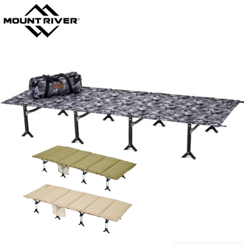 마운트리버 클릭코트 경량야전침대 커버 세트 캠핑야전침대 블랙카모