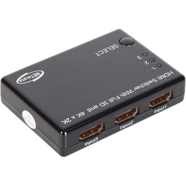 강원전자 넷메이트 4K 지원 HDMI 3:1 선택기(리모컨) NM-HS302 - 상세 이미지 2