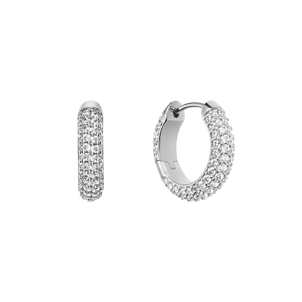 다니엘 웰링턴 PAVE CRYSTAL EARRINGS 볼드스타일 파베 패션귀걸이 - 상세 이미지 2