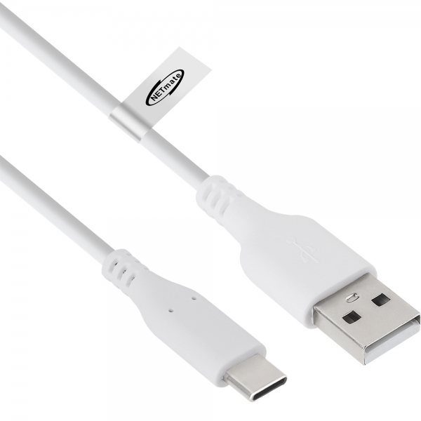 강원전자 넷메이트 USB2.0 AM-CM 케이블 2m (화이트) NM-GCM02WN - 상세 이미지 2