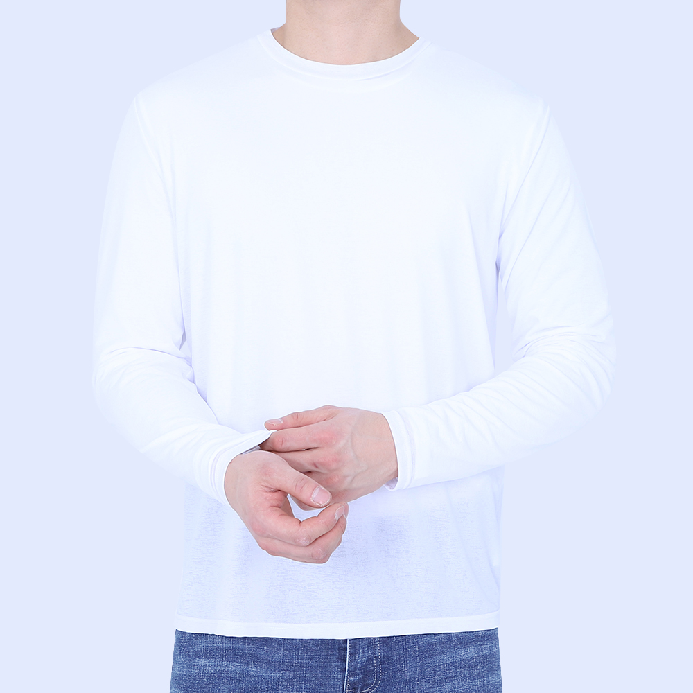 남자쿨링티셔츠 여름 긴팔쿨티 냉감 빅사이즈 - 상세 이미지 2