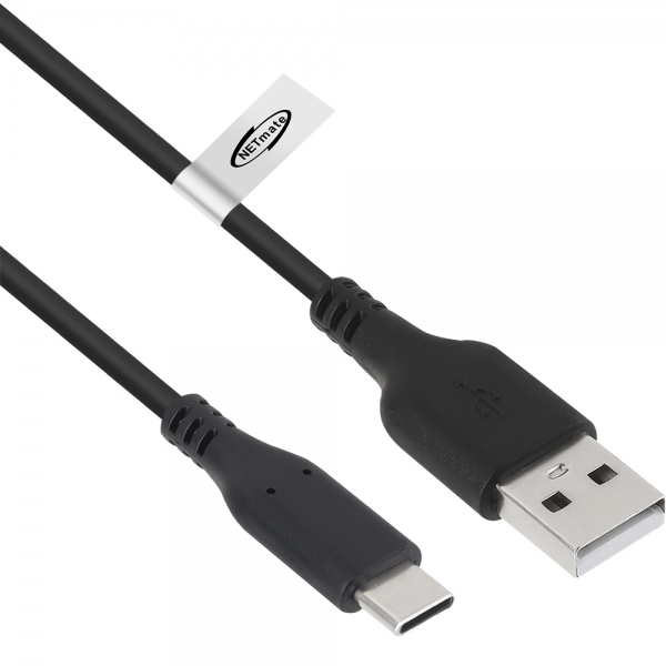 강원전자 넷메이트 USB2.0 AM-CM 케이블 1m (블랙) NM-GCM01BN - 상세 이미지 2