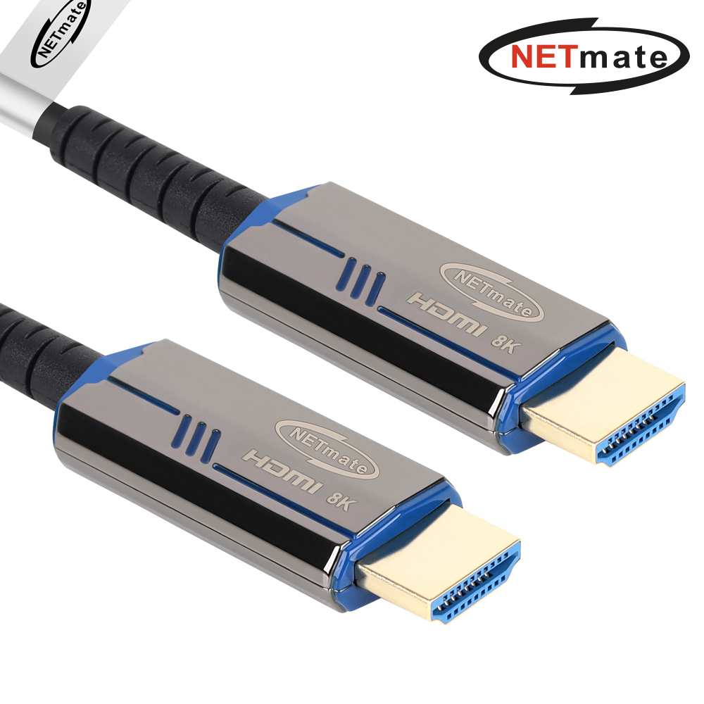 강원전자 넷메이트 HDMI2.1 광 Hybrid AOC 케이블 블루 70m, 1개 - 메인 이미지