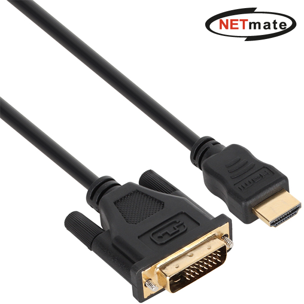 강원전자 넷메이트 HDMI to DVI 케이블 1m NMC-HD01E - 상품 이미지