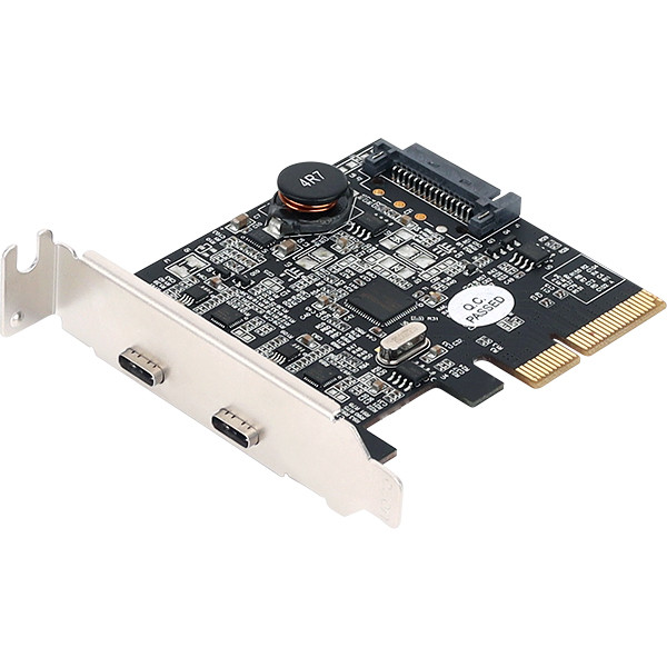 강원전자 넷메이트 USB3.1 Gen2 Type C 2포트 PCI Express 카드(슬림PC겸용) U-1800 - 상세 이미지 3