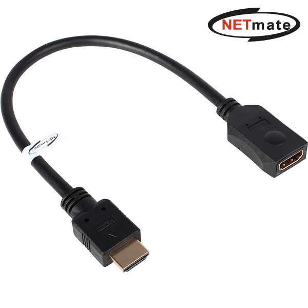 강원전자 넷메이트 HDMI 1.4 연장 케이블 0.3m (FullHD 3D) NMC-HF030B - 상품 이미지