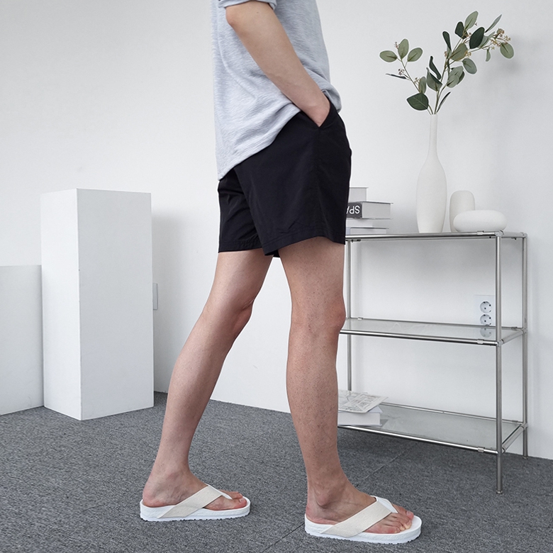 1+1 남자 브랜트 여름 나일론 스윔팬츠 반바지 9컬러 - 상세 이미지 5