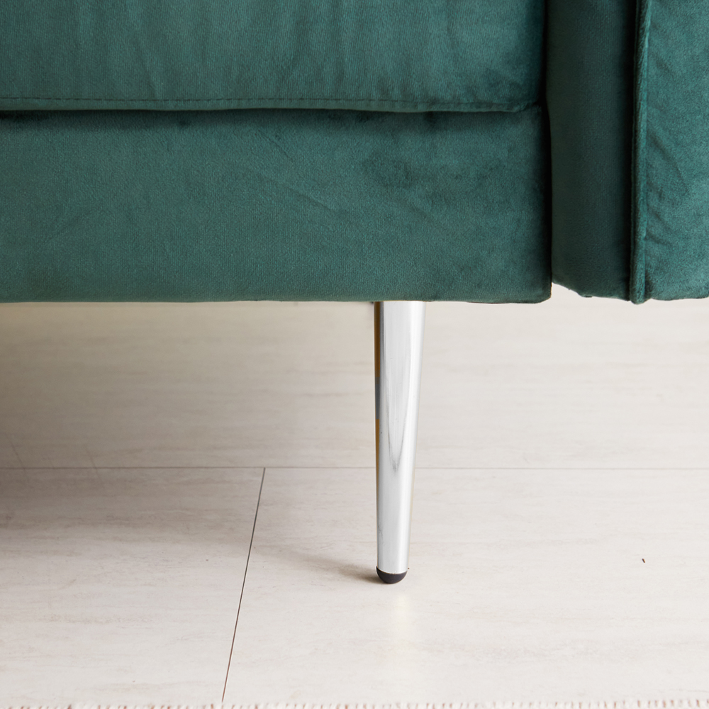 스테이 벨벳 팔걸이 수납 패브릭 소파 2colors