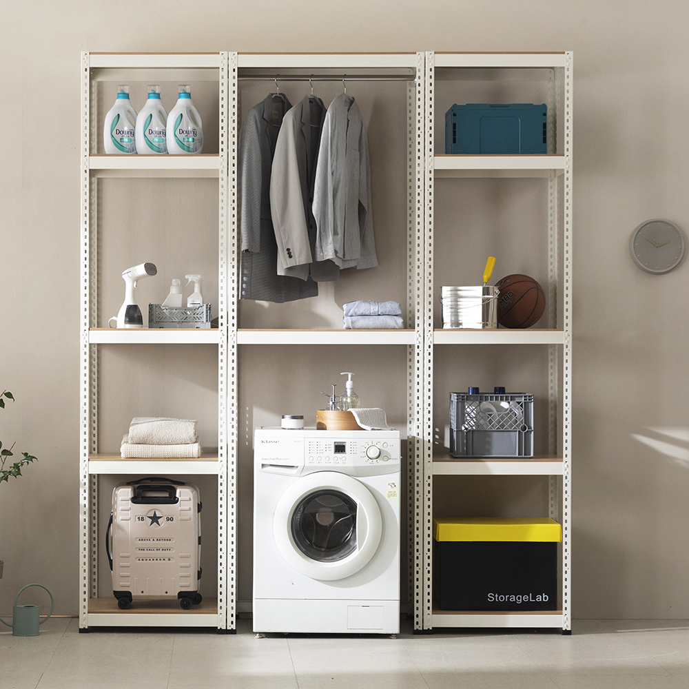 영진랙 철제선반 무볼트 조립식앵글 베란다 다용도실 영진앵글 6003002100 2단 독립형