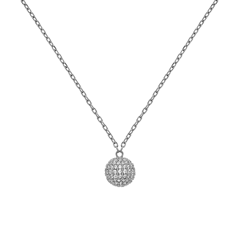 [다니엘 웰링턴] PAVE CRYSTAL PENDANT NECKLACE 파베 큐빅 체인목걸이 - 상세 이미지 2