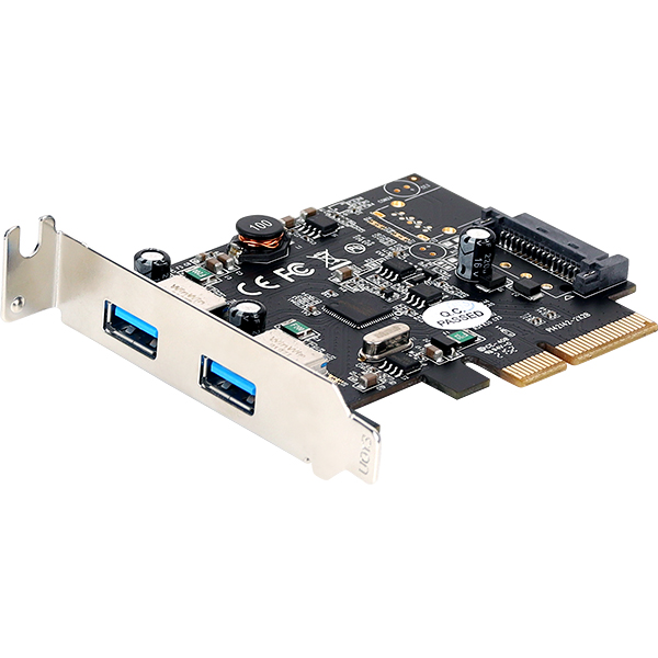 강원전자 넷메이트 USB3.1 Gen2 2포트 PCI Express 카드(슬림PC겸용) U-1780 - 상세 이미지 3