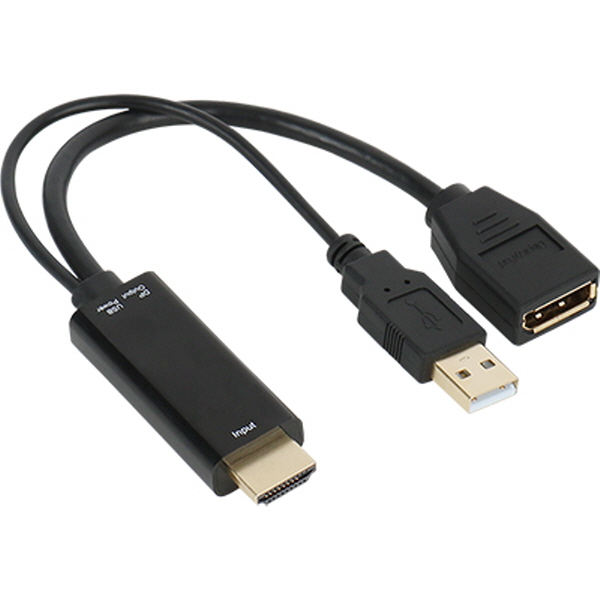 강원전자 넷메이트 4K 지원 HDMI to DisplayPort 컨버터 (USB전원) NM-HDP12 - 상세 이미지 2
