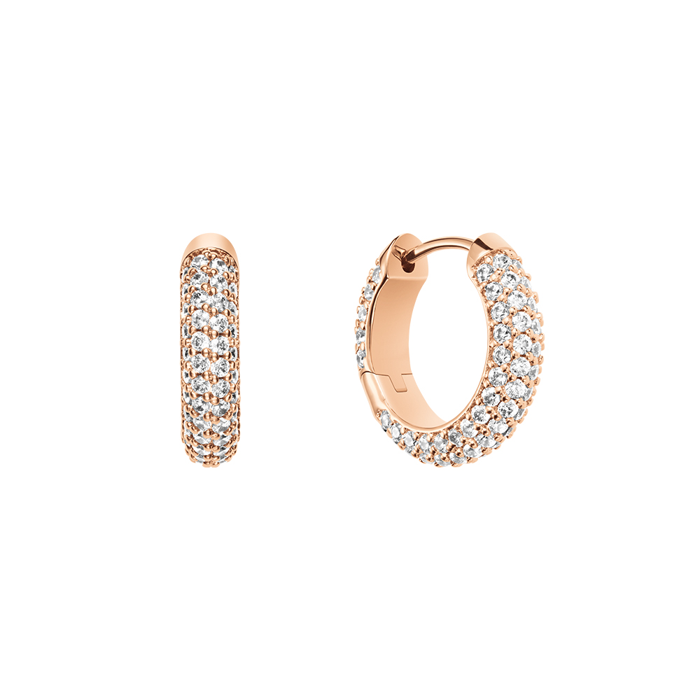 다니엘 웰링턴 PAVE CRYSTAL EARRINGS 볼드스타일 파베 패션귀걸이 - 상품 이미지