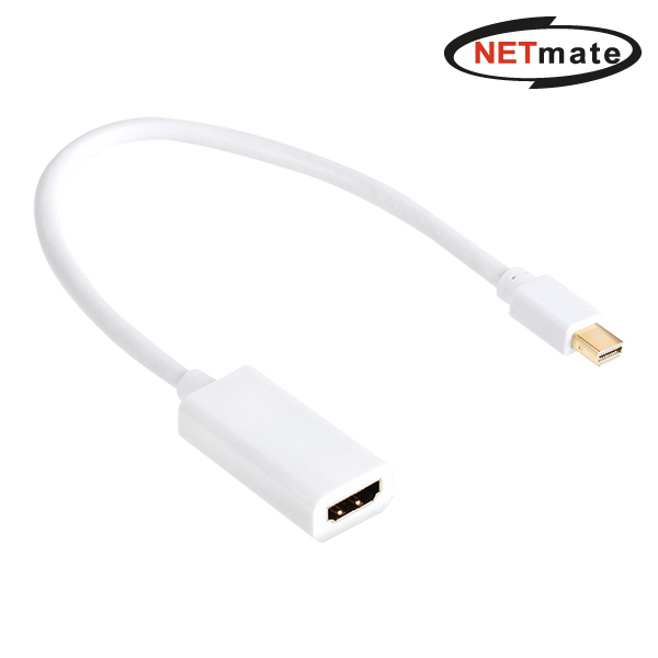 강원전자 넷메이트 Mini DisplayPort 1.4 to HDMI 2.0 컨버터(무전원) NM-TMH03 - 메인 이미지