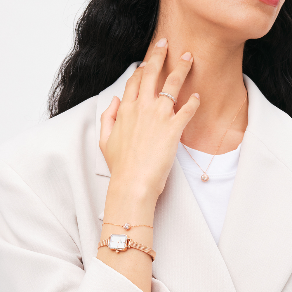 다니엘 웰링턴 PAVE CRYSTAL PENDANT BRACELET 파베 메탈팔찌 - 상세 이미지 3