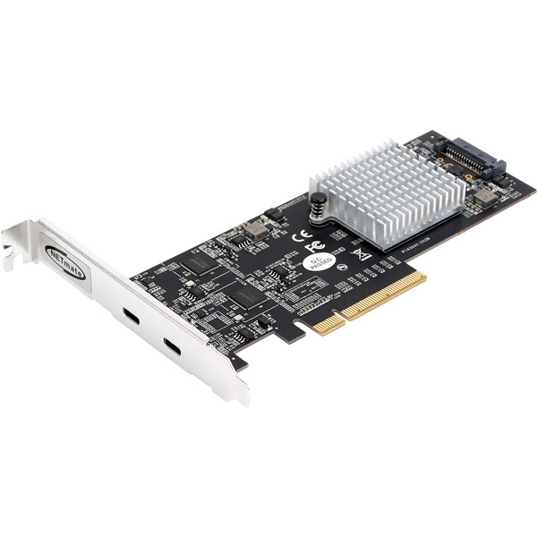 강원전자 넷메이트 USB3.2 Gen2x2 Type C 2포트 PCI Express 카드(슬림PC겸용) U-2350 - 상세 이미지 2