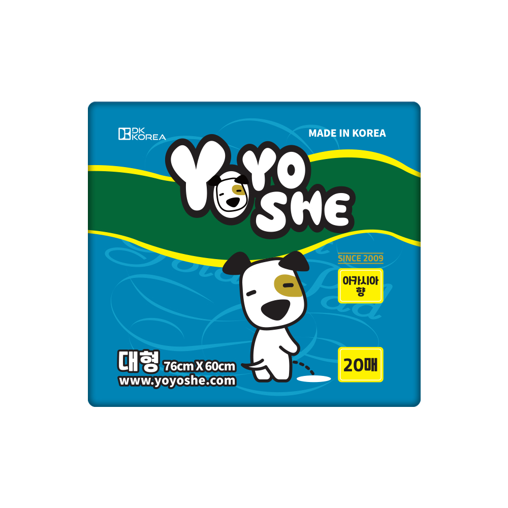 [요요쉬] 강아지 배변패드 스카이 (아카시아향) 대형, 20매입, 1개