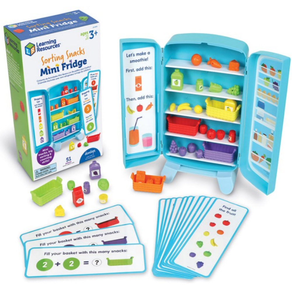 유아 교육용 냉장고 장난감 러닝리소스 수세기 색인지 정렬 기초 수학 놀이 완구 교구