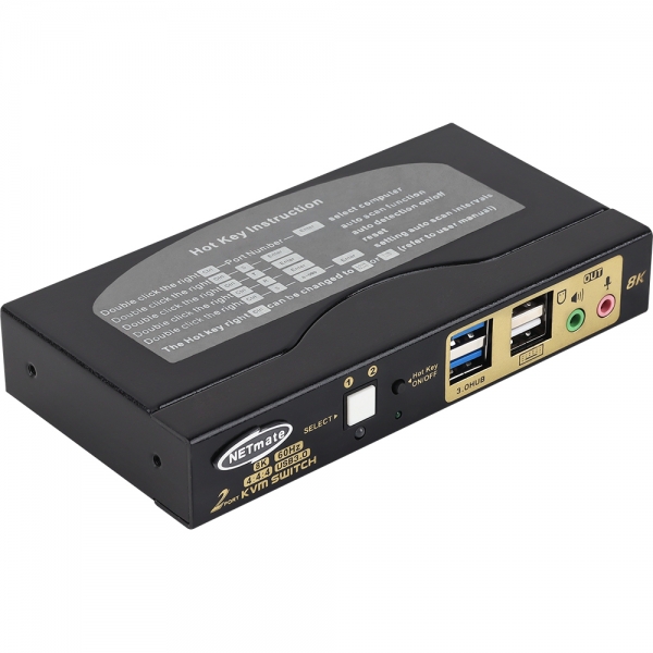 강원전자 넷메이트 8K 60Hz HDMI KVM 2:1 스위치(USB) NM-HK8602 - 상세 이미지 2