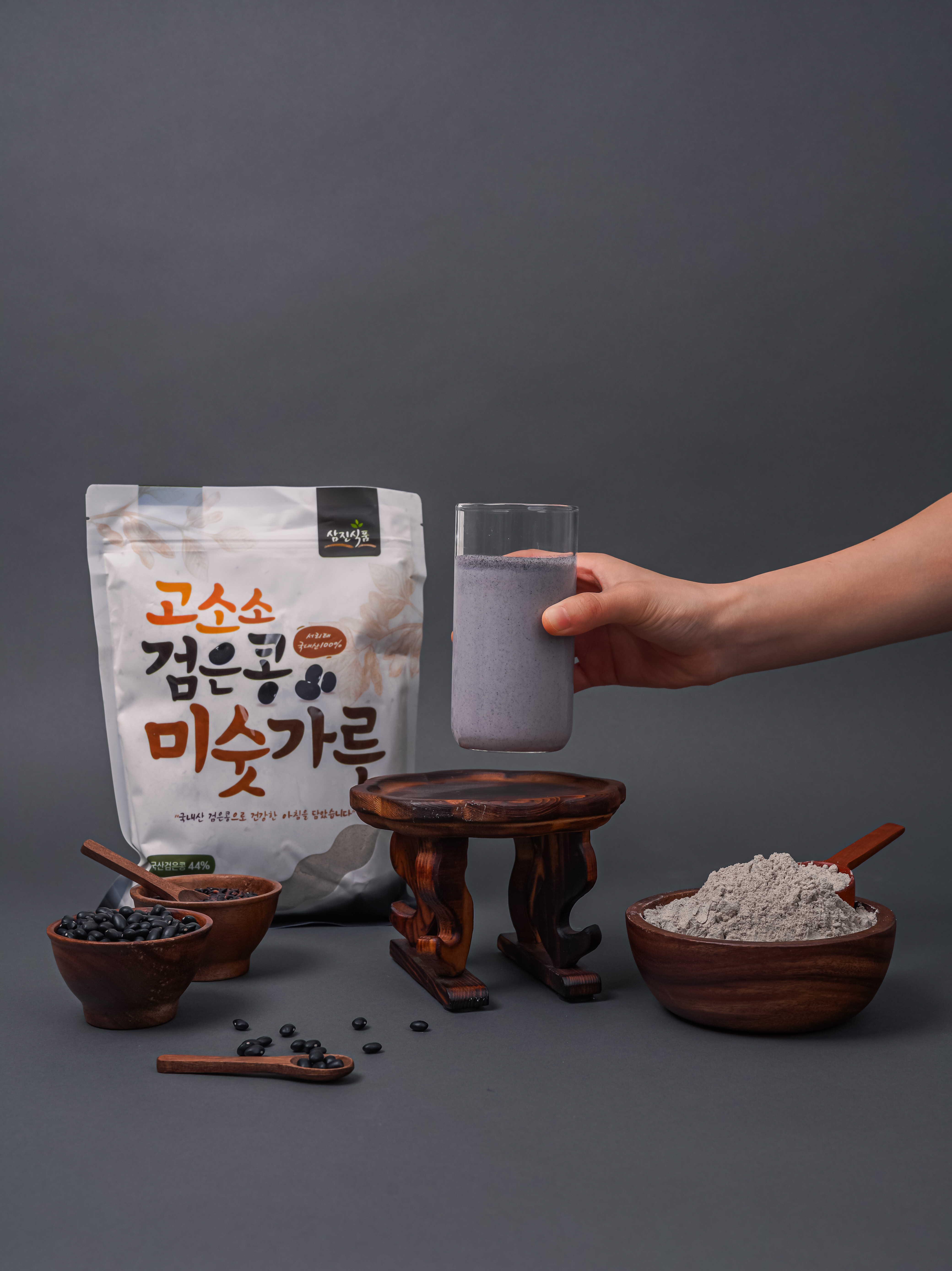 삼진식품 고소소 검은콩미숫가루 700g, 1개 이미지 7
