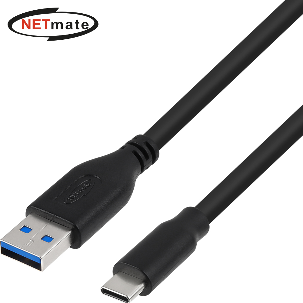 강원전자 넷메이트 USB3.1(3.0) C타입 AM-CM 케이블 (블랙) 1m, 1개 - 상세 이미지 4