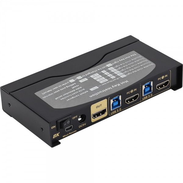 강원전자 넷메이트 8K 60Hz HDMI KVM 2:1 스위치(USB) NM-HK8602 - 상세 이미지 3