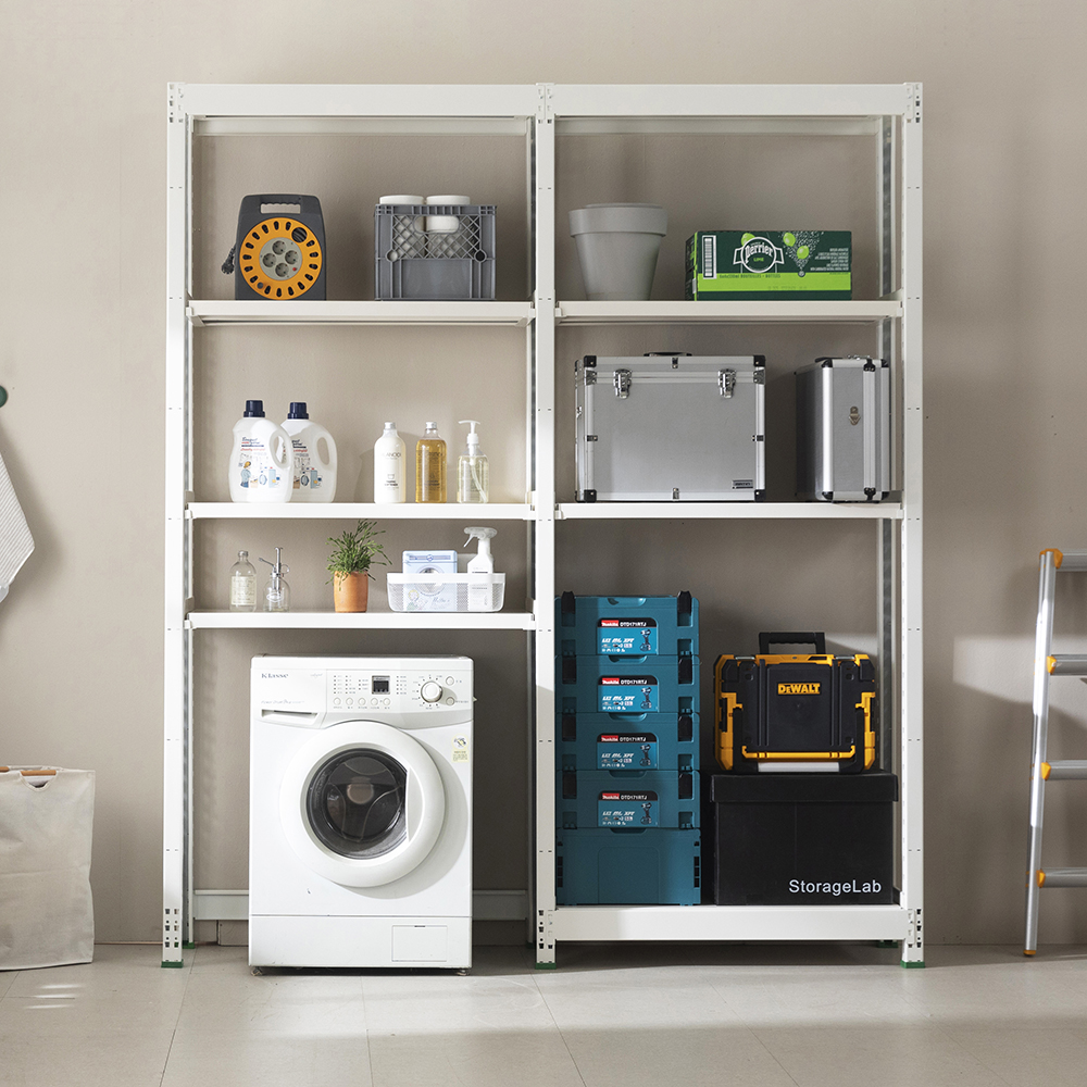 중량랙 철제선반 조립식 앵글 창고선반 창고랙 공장 영진앵글 1800450900 2단 독립형