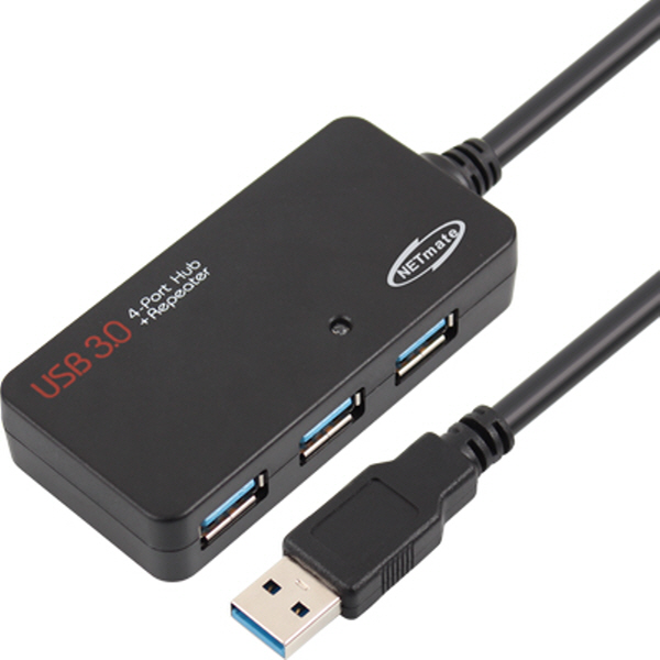 강원전자 넷메이트 USB3.0 4포트 허브 + 리피터 5m NMC-LA305 - 상세 이미지 2