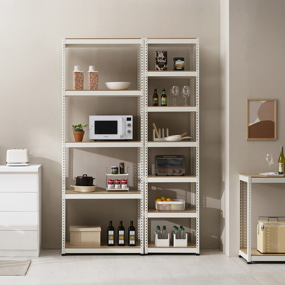 영진랙 철제선반 무볼트 조립식앵글 베란다 다용도실 영진앵글 6003002100 2단 독립형