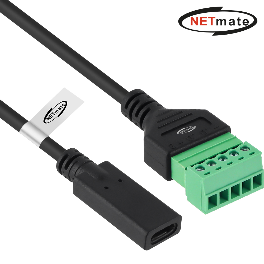 강원전자 넷메이트 USB2.0 CF / 터미널 블록 케이블 1m NM-TG07 - 상품 이미지