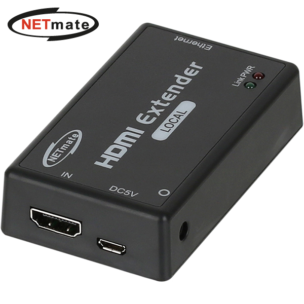강원전자 넷메이트 국산 HDMI 1:1 IP 리피터 로컬 유닛(Ethernet Base 150m) NM-QMS3107T - 메인 이미지